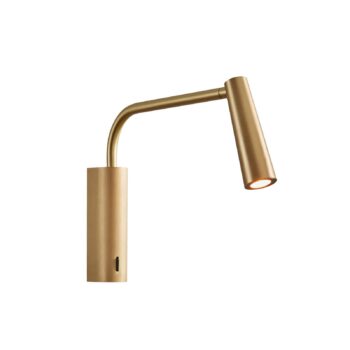 LEDS-C4 LED nástenné svietidlo Gama Extend, matná zlatá farba, hliník