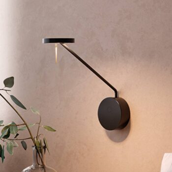 LEDS-C4 LED nástenné svietidlo Invisible Reader, 3000K, hĺbka 37,4 cm