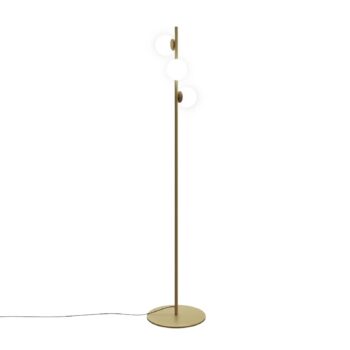 LEDS-C4 LED stojacia lampa Perlina, výška 170 cm, zlatá farba