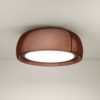 LEDS-C4 LED stropné svietidlo Gong, hnedé, 2 700 K, Ø 61,2 cm