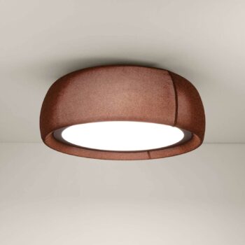 LEDS-C4 LED stropné svietidlo Gong, hnedé, 3 000 K, Ø 61,2 cm