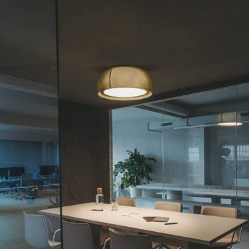 LEDS-C4 LED stropné svietidlo Gong, zelené, 3 000 K, Ø 61,2 cm