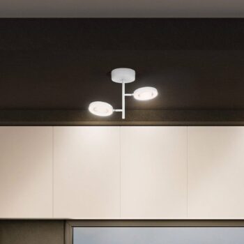 LEDVANCE LED stropné bodové svietidlo Saturn, 2 svetlá, CCT, vysoké, biele