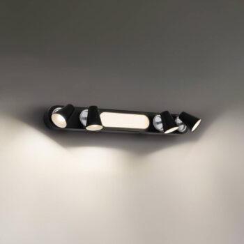 LEDVANCE LED stropné svietidlo Neptún, 4 spoty, čierne