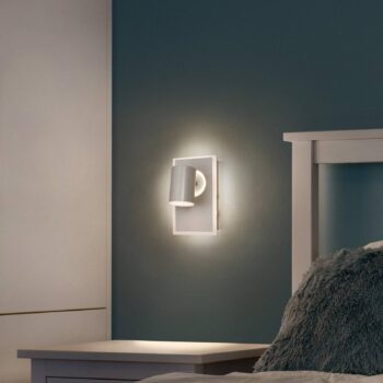 LEDVANCE Mars LED nástenný reflektor, 2 svetlá, 1 bod, biely