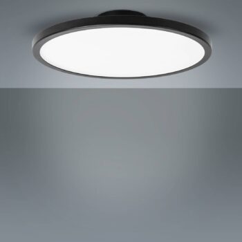 LIGHTME LED stropné svietidlo Aqua Ø 30,2 cm čierne