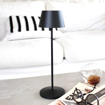 LOOM DESIGN LED dobíjacie svetlo na terasu Modi black 36 cm CCT