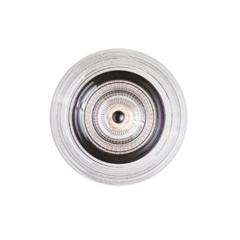 LOOM DESIGN LED nástenné svetlo Glow, čierne/číre Ø 16 cm akryl