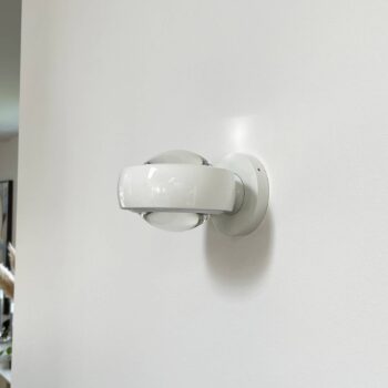 LOOM DESIGN LED nástenné svetlo Optic, biele, hliník, Ø 12 cm