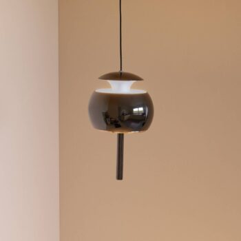 LOOM DESIGN LED závesné svietidlo Parachute, čierne Ø 9,6 cm hliník