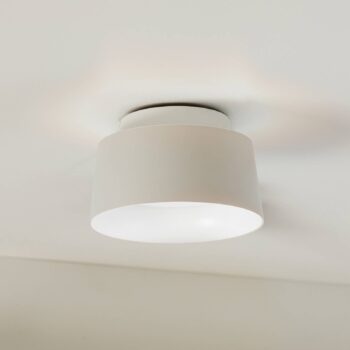 LOOM DESIGN stropné LED svetlo Cookie, biele hliníkové Ø 15 cm