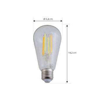 LUUMR Smart LED E27 ST64 7W číra ZigBee Hue Tuya