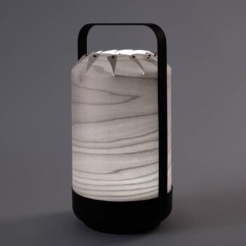 LZF Mini Chou stolná LED lampa batéria, sivá