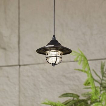 Lindby LED vonkajšie svetlo Ketil, čierne, zemný hrot, batéria