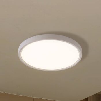 Lindby Smart stropné LED svetlo Deika, Ø 30 cm, biele, Tuya