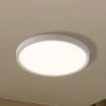 Lindby Smart stropné LED svetlo Deika, Ø 40 cm, biela, Tuya