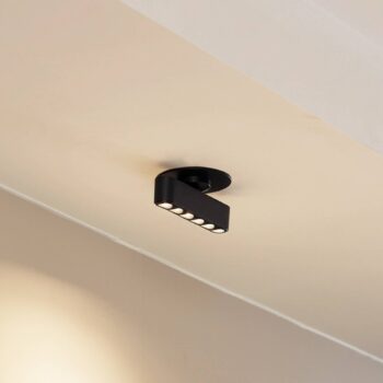 Lindby zapustene LED svietidla Eldrin, čierne, svetelné body, 13,1 cm