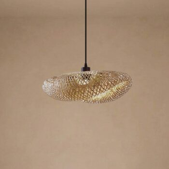 Lindby závesné svietidlo Eleane, bambus, prírodná farba, dĺžka 50 cm, E27