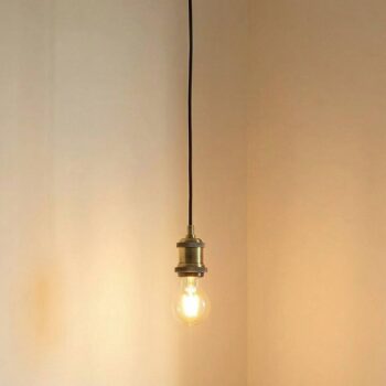 Lindby závesné svietidlo Hattie, pätica E27, mosadz, Ø 5 cm