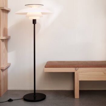 Louis Poulsen PH 80 stojaca stmievač čierna-biela