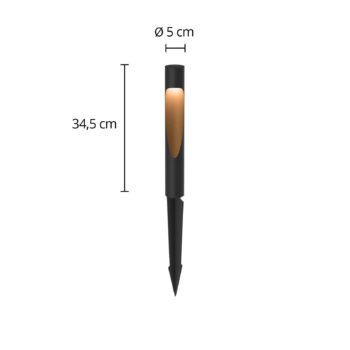 Louis Poulsen Stojaca lampa Flindt 840 čierna Spieß spojka