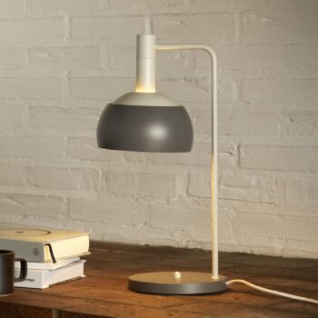 Louis Poulsen stolová lampa FJ Elements, sivá, 45 cm, E14