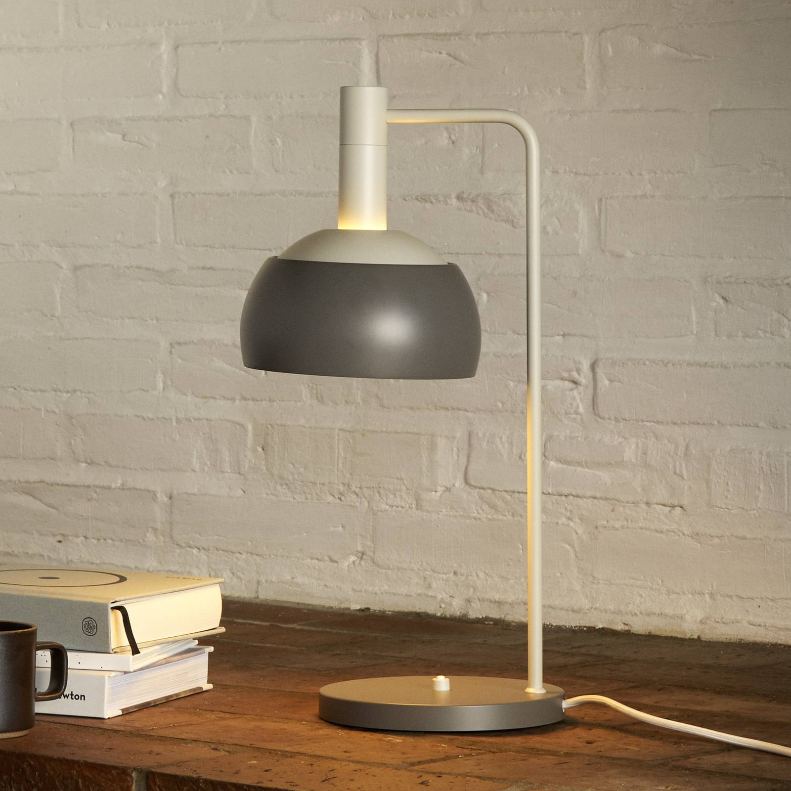 Louis Poulsen stolová lampa FJ Elements, sivá, 45 cm, E14 Louis Poulsen stolová lampa FJ Elements, sivá, 45 cm, E14