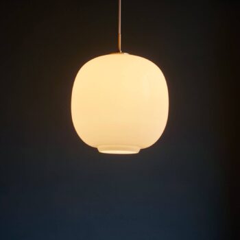 Louis Poulsen závesné svietidlo VL45 Radiohus, Ø 17,5 cm, biela