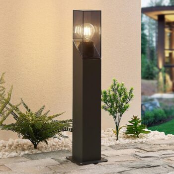 Lucande Fiola podstavec, 60 cm, antracit, IP54