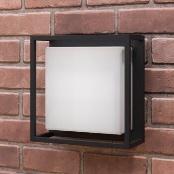 Lucande LED vonkajšie nástenné svietidlo Ilirian, antracit, hliník, 25 cm