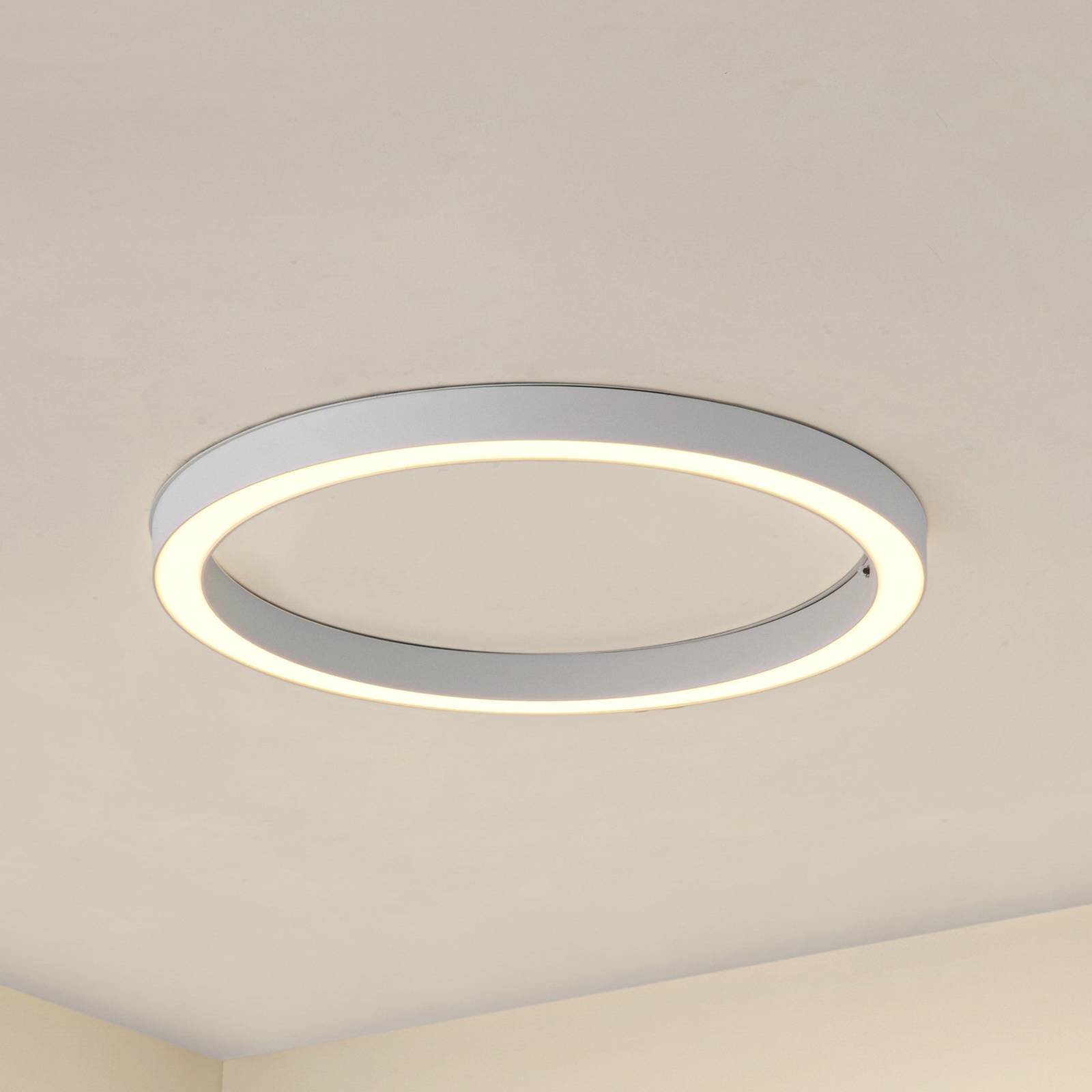 Lucande stropné LED svetlo Neor, biele, Ø 60 cm, CCT, stmievateľné Lucande stropné LED svetlo Neor, biele, Ø 60 cm, CCT, stmievateľné