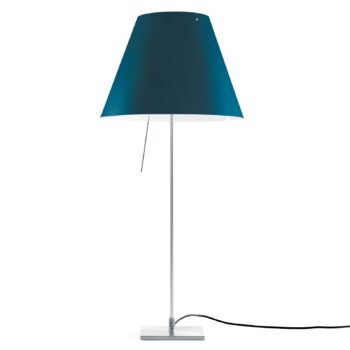 Luceplan Costanza stolová lampa D13if hliník/modrá