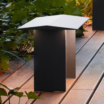 Luceplan Fienile soklové LED svetlo 32cm tmavosivá