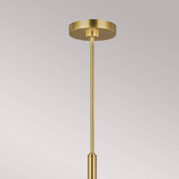 Luster Brianna, šesť svetiel, leštená mosadz