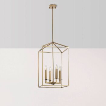 Luster Till 13256, zlatý, kov, 4-plameňové