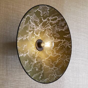 MARKET SET Gatsby nástenné svetlo kumo khaki Ø 50 cm