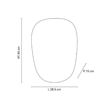 MARKET SET Nástenné svetlo Screen 70's, výška 40 cm, kari, textil