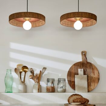 MARKET SET Portinatx Závesné svietidlo Ø40cm terakota