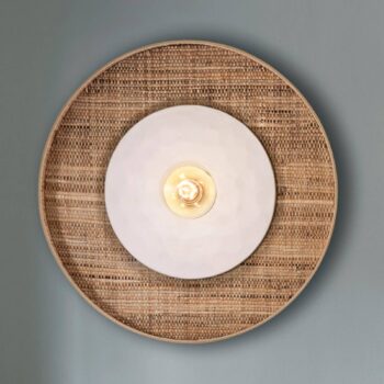 MARKET SET Portinatx nástenné svetlo biele, Ø50cm