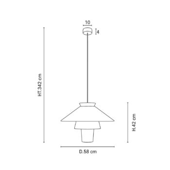 MARKET SET Ruche závesné svietidlo, Ø 58 cm, okrová farba