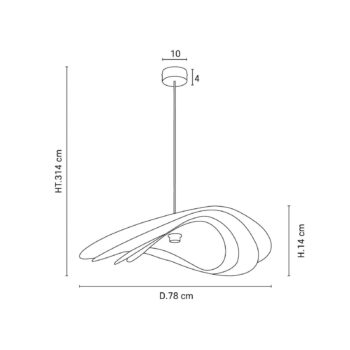 MARKET SET Selenitis závesné svietidlo, Ø 78 cm