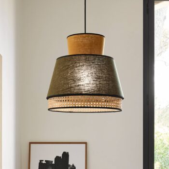 MARKET SET Singapour M závesné svietidlo, khaki/kari