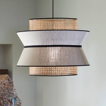 MARKET SET Singapour XL závesné svietidlo, nude