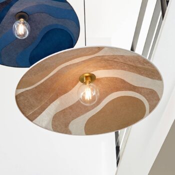 MARKET SET Sonia Laudet závesná lampa Ø80cm malachit piesok