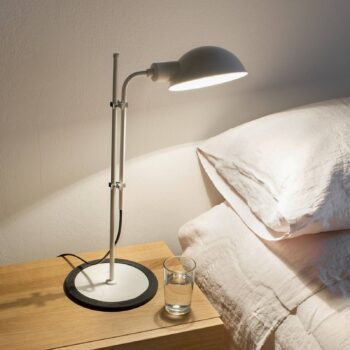 MARSET Funiculí stolová lampa, perlová biela