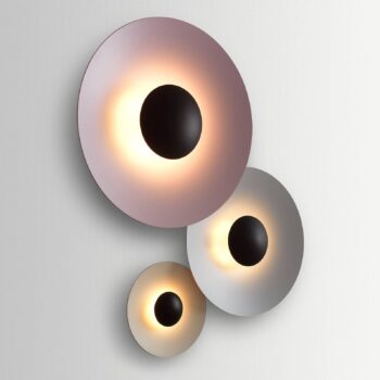 MARSET Ginger 32C nástenné LED svetlo Ø 32 cm sivá