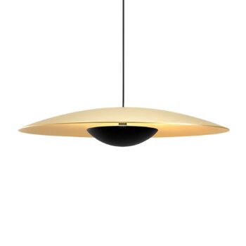 MARSET Ginger LED závesné svietidlo, Triac Ø32cm mosadz