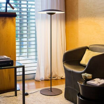 MARSET Ginger P LED stmievateľná stojacia lampa wenge/biela