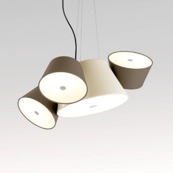 MARSET Tam Tam Mini, matná, biela/hnedá