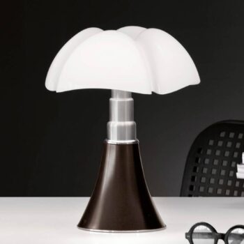 Martinelli Luce Pipistrello LED stolová lampa, hnedá, stmievateľná